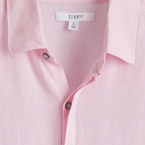 Antigua – Classic linen shirt Bahama Pink Sand