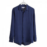 Antigua – Classic linen shirt French Navy