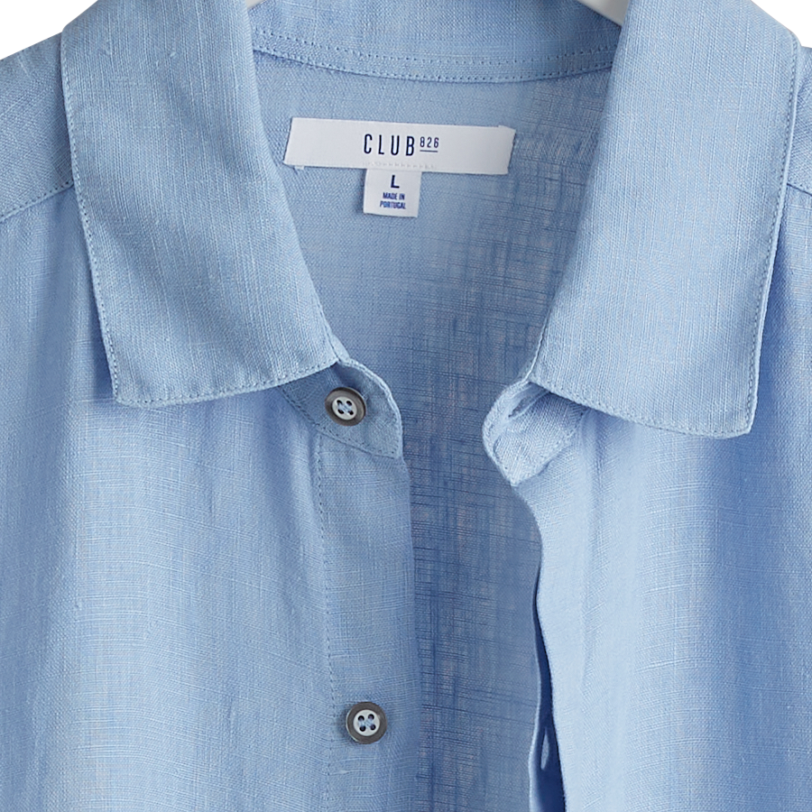 Antigua – Classic linen shirt Sky Blue