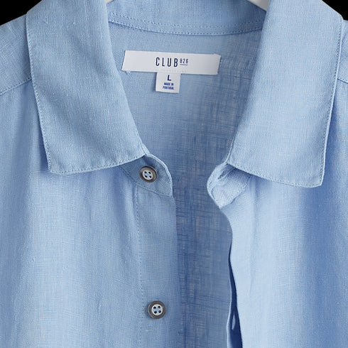 Antigua – Classic linen shirt Sky Blue