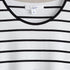 Martinique – Round neck t-shirt Black & White Stripe