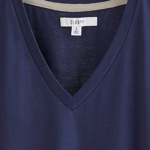 Montserrat – V-neck t-shirt French Navy