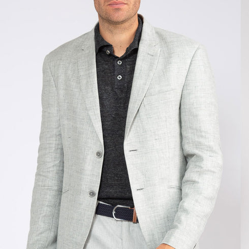 Saint Martin – Linen knit, polo shirt Lovina Beach Black